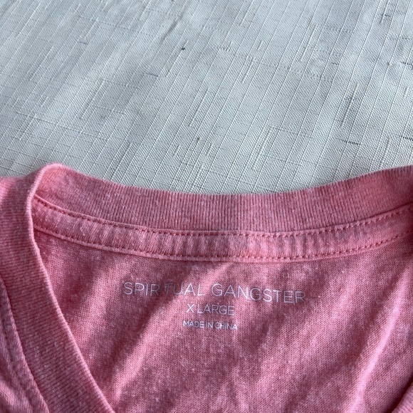 Spiritual Gangster XL Horizon muscle Tank in flamingo - Picture 6 of 8